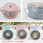 吉伊卡哇-304不鏽鋼雙耳隔熱餐碗-粉-2入, , large