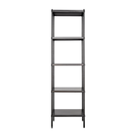 【Y HOUSE】60x35x210cm 5-layer hole-free iron plate storage rack rack iron rack - black paint, , large