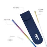 【純鈦細吸管 霧金色】21.5cm 鈦 吸管 環保吸管 旅行吸管, , large