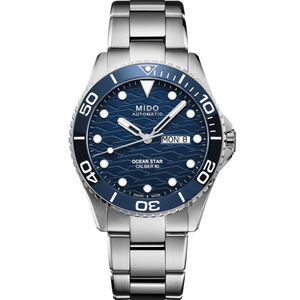 MIDO 美度 Ocean Star 200C 海洋之星陶瓷潛水錶-藍/42.5mm M0424301104100