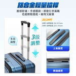 【HJY】鴻嘉源 激省空間深開擴容行李箱20吋-鐵灰, , large