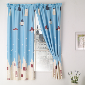 Printed UV-Blocking Blackout Curtain