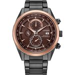 CITIZEN 星辰 勃根地紅 光動能全球電波計時手錶 AT8267-86X, , large