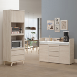 【唯熙傢俱】喬安楓木色3.5尺移動式餐櫃, , large