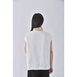 (XL) 紋路白色上衣二手衣, , large