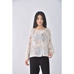 (S) club monaco質感圓領杏色長袖上衣二手衣, , large