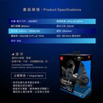 E-BOOKS S94 Thunder Stereo Headset Microphone 40mm Driver Single-Ear Microphone Adjustable Reliable Noise Cancelling Leather Earmuffs with 2-to-1 AV Sound Source Adapter Cable, , large