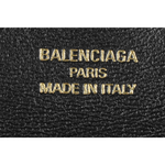 BALENCIAGA Rodeo 金釦平滑小牛皮翻蓋卡包/卡片夾/黑色, , large