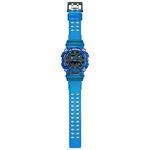 CASIO 卡西歐 G-SHOCK 炫彩音浪 工業風雙顯手錶-科技藍 GA-900SKL-2A, , large