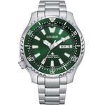 CITIZEN 星辰 PROMASTER 亞洲限定 鋼鐵河豚EX Plus 潛水機械錶 NY0131-81X, , large