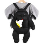 【生活好室】抗菌造型背包 黑猩猩 背包 後背包 造型背包 女背包 背包 可愛背包 女生背包 交換禮物 生日禮物 禮物, , large