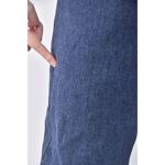 (S) xiao lin xi高腰質感丹寧牛仔棉質藍色長褲二手衣, , large