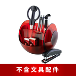 【O-Life】旋轉遙控器收納盒-透紅色, , large