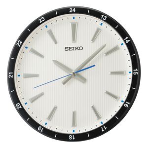 SEIKO 精工 立體時標 滑動式靜音造型掛鐘 時鐘 QXA802J