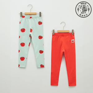 【SOLO Vintage】LCW Baby Toddler Girls Tomato Pants Two-Piece Set Sweatpants Made in Turkey 9-12m