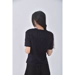 (S) fendi質感棉質藍色短袖上衣二手衣, , large