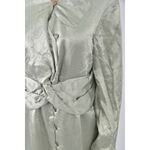 (S) 【德馨私服】質感緞面綠色洋裝二手衣, , large