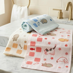 [Kaimei Cotton Industry] 8 in the group, random and excellent, MIT made in Taiwan, cute half-cotton, half-gauze children's towel, pure cotton, soft, comfortable and water-absorbent, , large