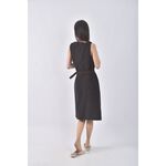 (S) single noble羊毛無袖綠色綁帶洋裝二手衣, , large