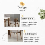 【Hampton 漢汀堡】那米胡桃餐椅-2入組, , large