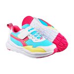 DIADORA迪亞多那 時尚兒童運動鞋 童運動鞋 童鞋 寬楦 透氣 保護後跟 吸震 減壓 健康鞋墊 止滑 黑藍 藍黃粉, , large