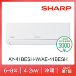 夏普AY/AE-41BESH-W 1-1變頻R32冷暖極致, , large