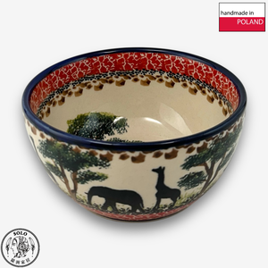 【SOLO Vintage】Cerraf Polish Pottery 13cm Rice Bowl Ballad of the Open Plains Series Made in Poland