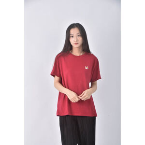 (L) maison kitsune紅色短袖上衣二手衣