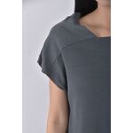 (S) giordano ladies質感灰色短袖上衣二手衣, , large