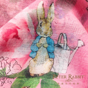 【世豐】PETER RABBIT 比得兔莫代爾棉 2 款玫瑰長絲巾