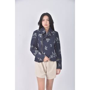 (S) pkgirl com丹寧牛仔質感棉質藍色外套二手衣