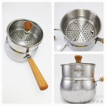 A-OK 316不鏽鋼藍寶石片手鍋-16cm+304不鏽鋼蒸籠層 (附鍋蓋), , large