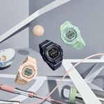 CASIO 卡西歐 G-SHOCK 計步藍芽手錶 柔和色調女錶 GMD-B300-1, , large