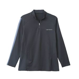 機能長袖運動衫-黑色M