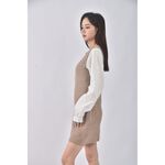 (S) air space lady質感假兩件棕色洋裝二手衣, , large