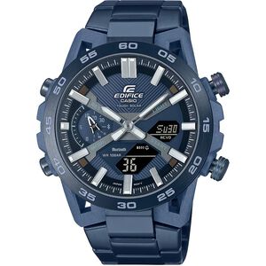 CASIO 卡西歐 EDIFICE 靛藍色 方程式賽車藍芽手錶 ECB-2000CB-2A