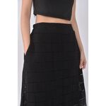 (M) 【依庭私服】質感黑色長裙二手衣, , large