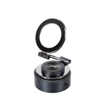 【Timo】360°旋轉真空吸附磁吸手機支架(充電款/支援Magsafe) - Black, , large