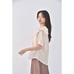 (S) girl is氣質粉色短袖上衣二手衣, , large