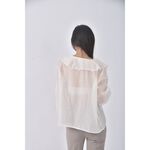 (S) miss studio質感杏色長袖上衣二手衣, , large