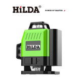 【HILDA】希爾達電動工具 迷你款專業十六線水平儀 室內室外可見強光 綠光自動打線貼地儀, , large