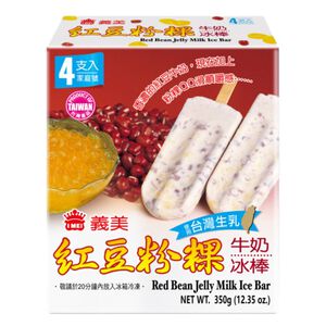 義美紅豆粉粿牛奶冰棒生乳