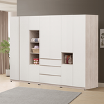 【唯熙傢俱】紀薇橡木雙色2.6尺抽屜衣櫃, , large