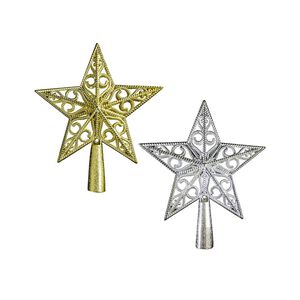 8.5吋立體鏤空樹頂星(顏色隨機出貨)