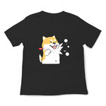 JZ TEE Cat & Shiba Inu-Let's Fight Graphic Tee, , large