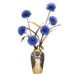 【YU Living】仿真裝飾薊花 人造花-深紫, , large