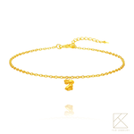 【TLH】黃金墜項鍊/手鍊系列 純金999 YOU&ME 閨蜜心有靈犀 約重0.05錢&plusmn;0.01, , large