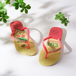 [巴拉娜巴西人字拖專賣店]中壢實體店面 Havaianas 哈瓦仕 夾腳拖/人字拖鞋 SLIM COOL 沙灘 海邊 黃橘色/白咖色, , large