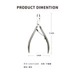 Professional cuticle Nipper - Professional Stainless Steel Cuticle Remover/Trimmer for Pedicure, Manicure Tool for Toenails and Fingernails, Nail Care Professional Quality, SUNDEN SD1823, , large