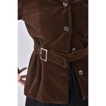 (S) classic walk質感棕色綁帶外套二手衣, , large